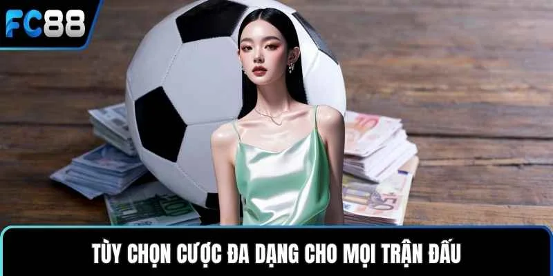Tùy chọn cược đa dạng cho mọi trận đấu